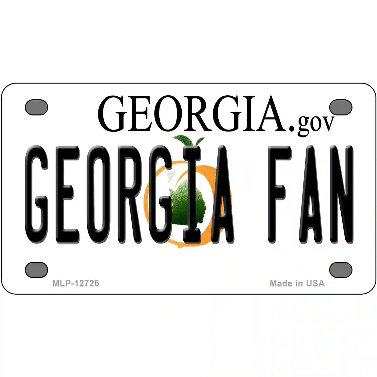 Georgia Fan Novelty Metal License Plate 4" x 2.2" (MLP)