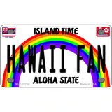 Hawaii Fan Novelty Metal License Plate 4" x 2.2" (MLP)