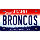 Broncos Novelty Metal License Plate 4" x 2.2" (MLP)