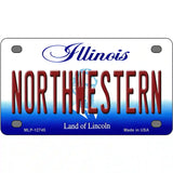 Northwestern Novelty Metal License Plate 4" x 2.2" (MLP)