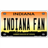 Indiana Fan Novelty Metal License Plate Tag 4" x 2.2" (MLP)