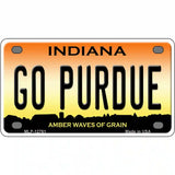 Go Purdue Novelty Metal License Plate Tag 4" x 2.2" (MLP)