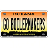 Go Boilermakers Novelty Metal License Plate Tag 4" x 2.2" (MLP)