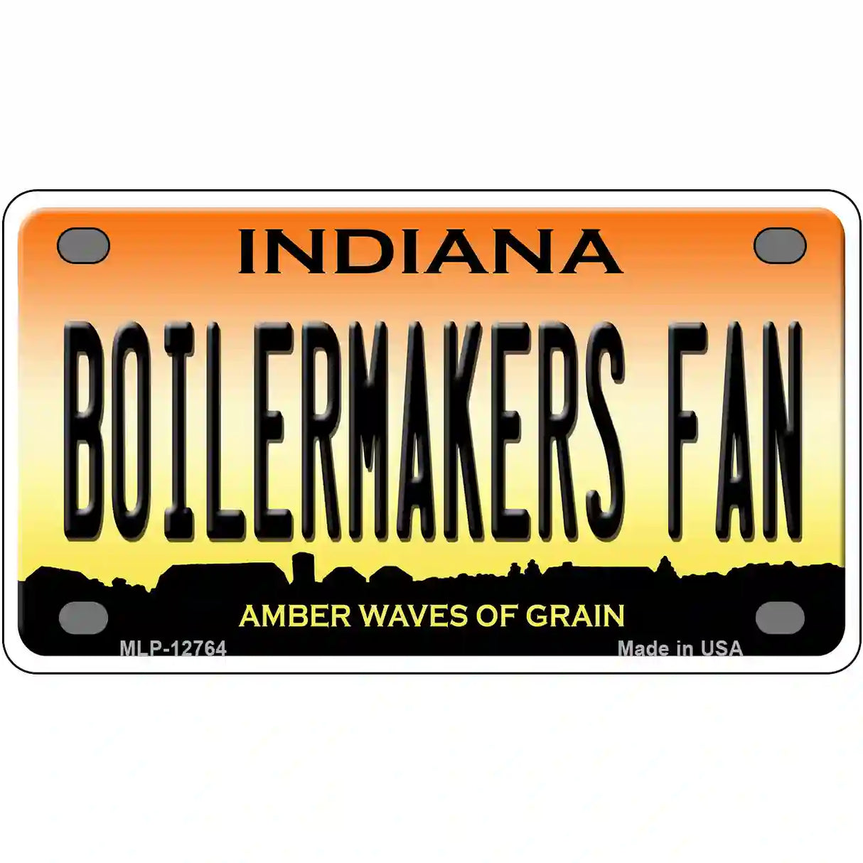 Boilermakers Fan Novelty Metal License Plate Tag 4" x 2.2" (MLP)