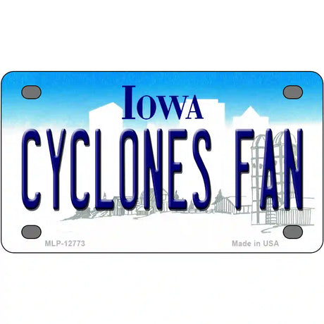 Cyclones Fan Novelty Metal License Plate Tag 4" x 2.2" (MLP)