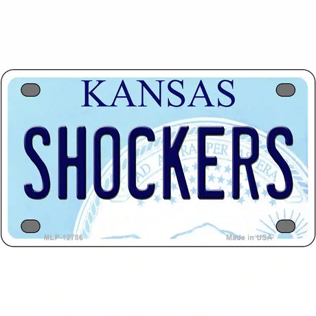 Shockers Novelty Metal License Plate Tag 4" x 2.2" (MLP)