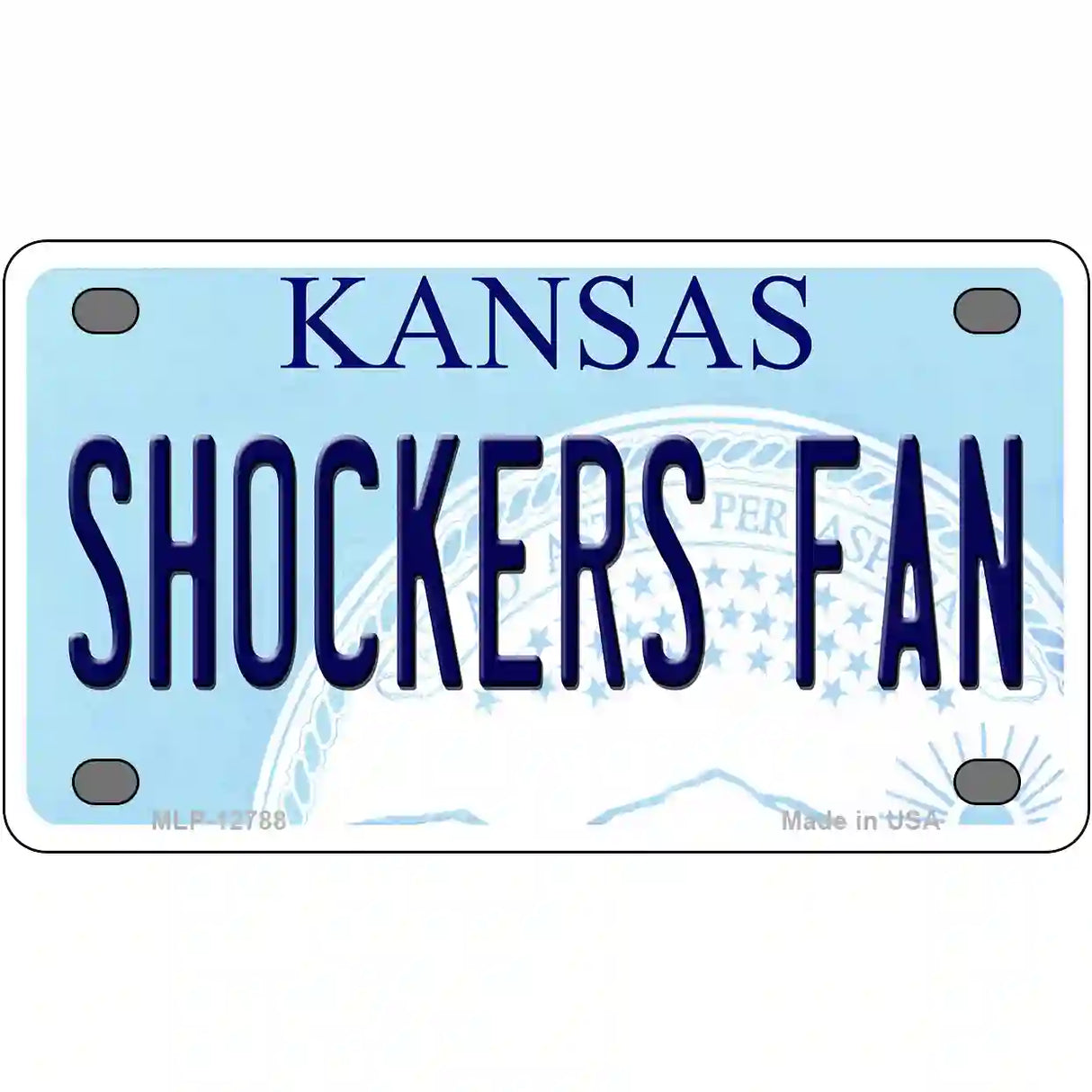 Shockers Fan Novelty Metal License Plate Tag 4" x 2.2" (MLP)