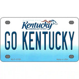 Go Kentucky Novelty Metal License Plate Tag 4" x 2.2" (MLP)