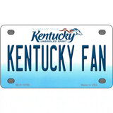 Kentucky Fan Novelty Metal License Plate Tag 4" x 2.2" (MLP)