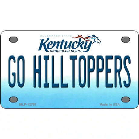 Go Hilltoppers Novelty Metal License Plate Tag 4" x 2.2" (MLP)