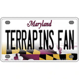 Terrapins Fan Novelty Metal License Plate Tag 4" x 2.2" (MLP)