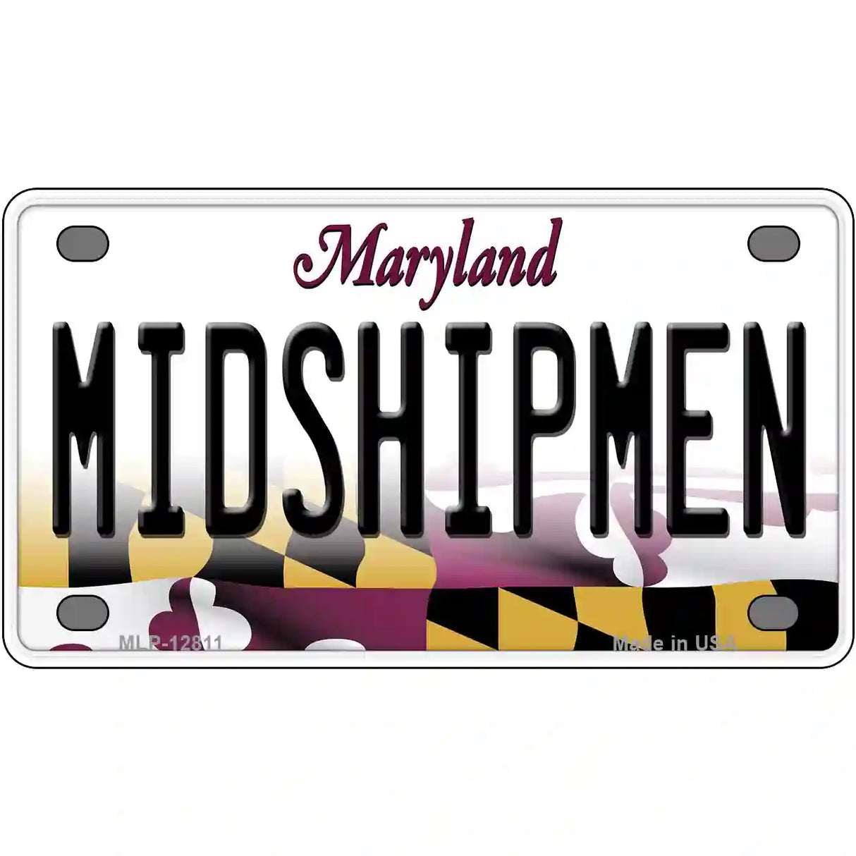 Midshipmen Novelty Metal License Plate Tag 4" x 2.2" (MLP)