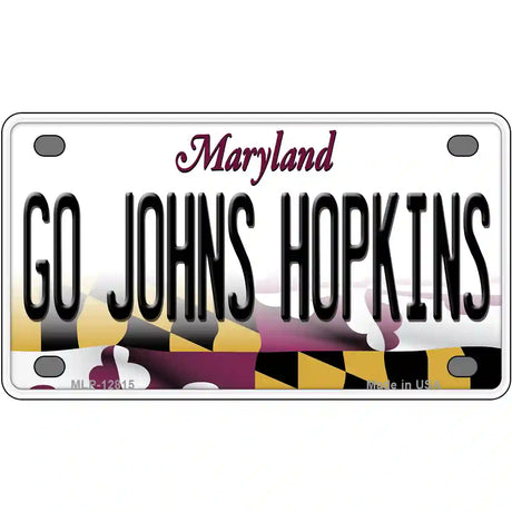 Go Johns Hopkins Novelty Metal License Plate 4" x 2.2" (MLP)