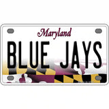 Blue Jays Novelty Metal License Plate 4" x 2.2" (MLP)