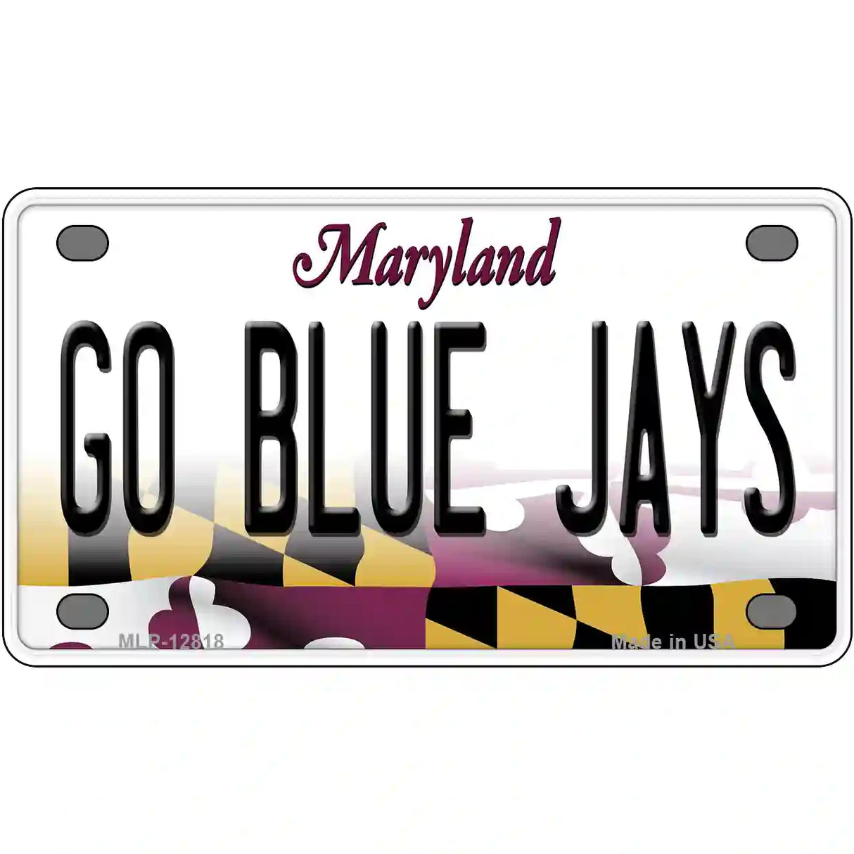 Go Blue Jays Novelty Metal License Plate 4" x 2.2" (MLP)