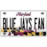 Blue Jays Fan Novelty Metal License Plate 4" x 2.2" (MLP)