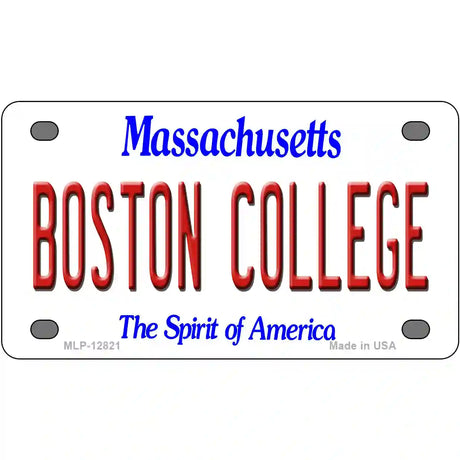 Boston College Novelty Metal License Plate 4" x 2.2" (MLP)