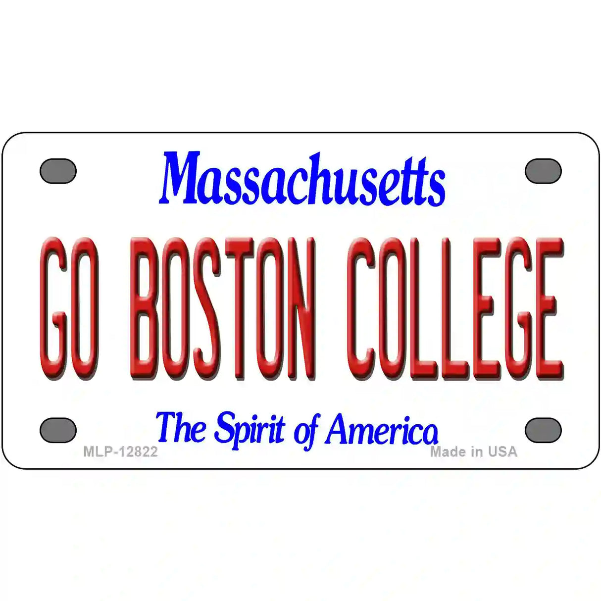 Go Boston College Novelty Metal License Plate 4" x 2.2" (MLP)