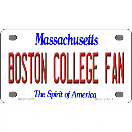 Boston College Fan Novelty Metal License Plate 4" x 2.2" (MLP)