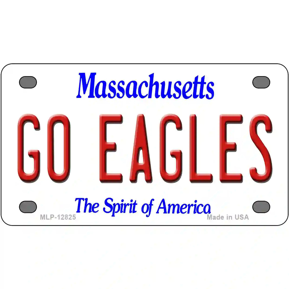 Go Eagles Novelty Metal License Plate 4" x 2.2" (MLP)