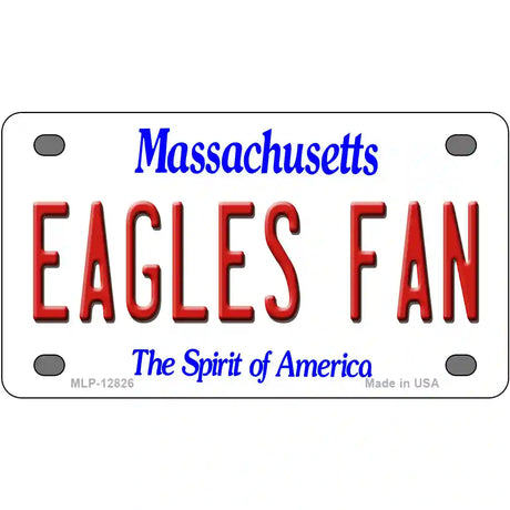 Eagles Fan Novelty Metal License Plate 4" x 2.2" (MLP)