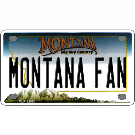 Montana Fan Novelty Metal License Plate 4" x 2.2" (MLP)