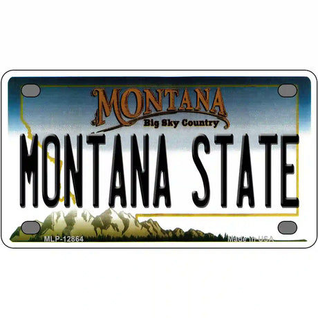 Montana State Novelty Metal License Plate 4" x 2.2" (MLP)