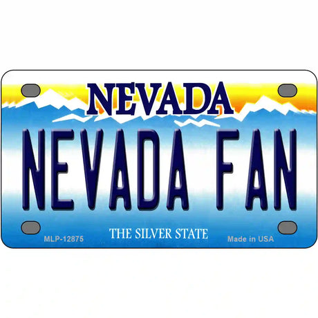 Nevada Fan Novelty Metal License Plate 4" x 2.2" (MLP)