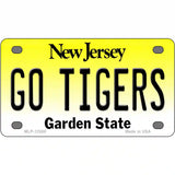 New Jersey Go Tigers Novelty Metal License Plate 4" x 2.2" (MLP)