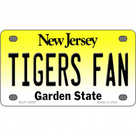 Tigers Fan New Jersey Novelty Metal License Plate 4" x 2.2" (MLP)