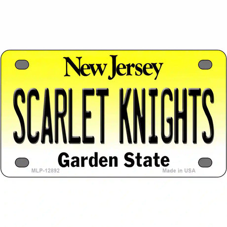 Scarlet Knights Novelty Metal License Plate 4" x 2.2" (MLP)