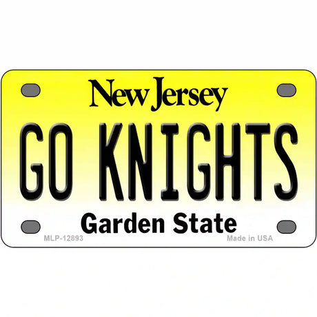 Go Knights New Jersey Novelty Metal License Plate 4" x 2.2" (MLP)