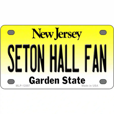 Seton Hall Fan Novelty Metal License Plate 4" x 2.2" (MLP)