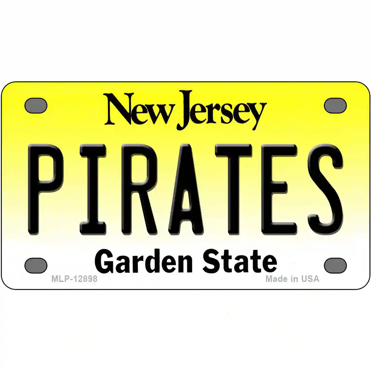 Pirates Novelty Metal License Plate 4" x 2.2" (MLP)