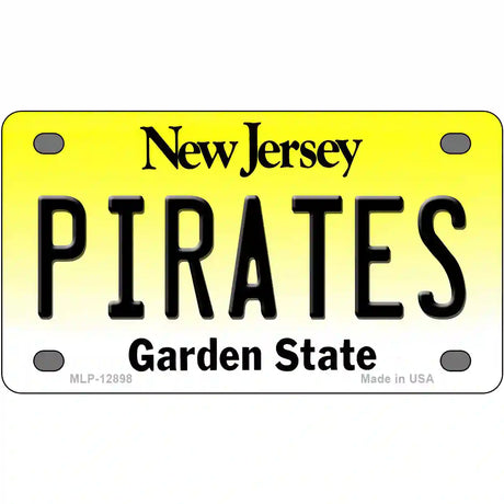 Pirates Novelty Metal License Plate 4" x 2.2" (MLP)