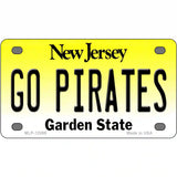 Go Pirates Novelty Metal License Plate 4" x 2.2" (MLP)