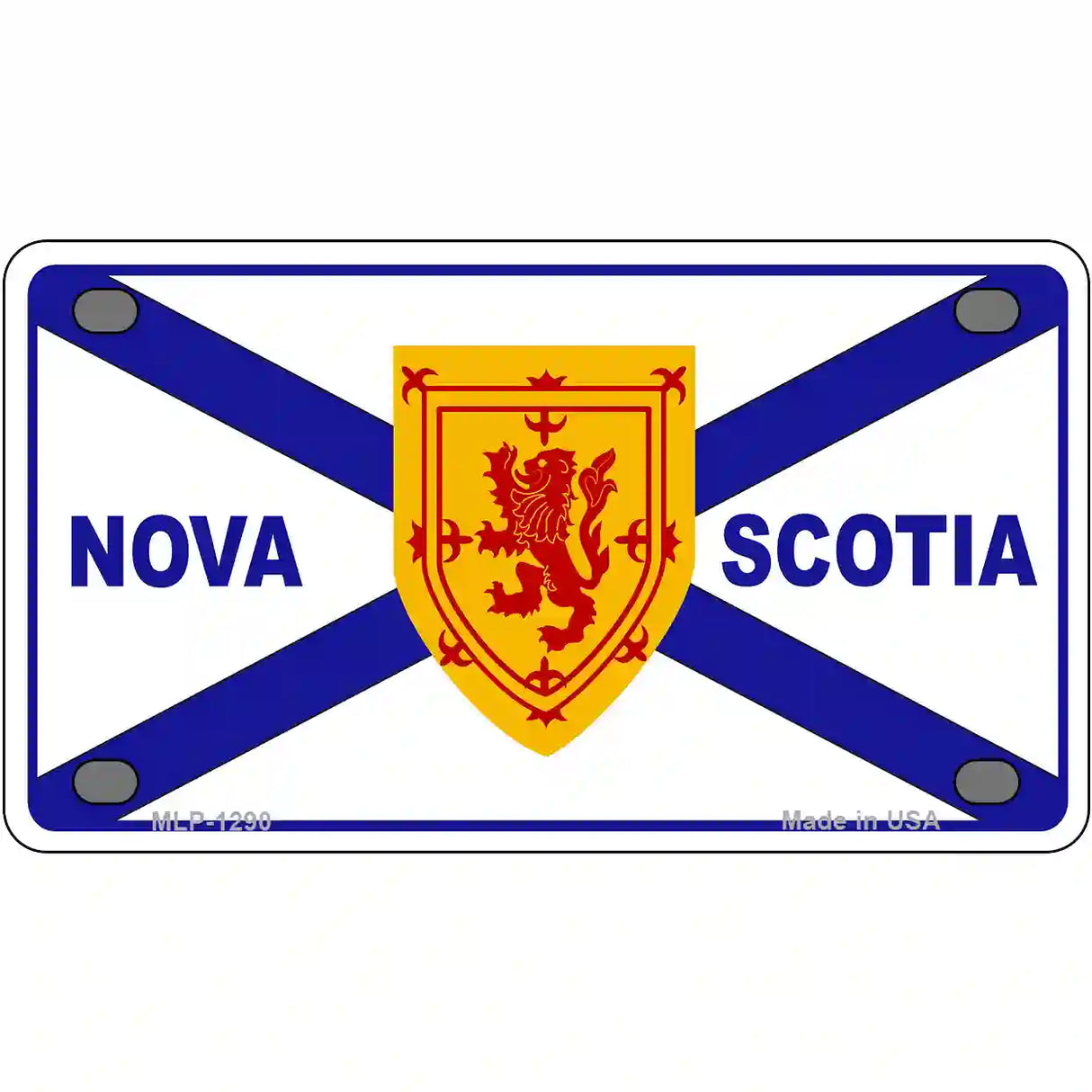 Nova Scotia Flag Novelty Metal License Plate 4" x 2.2" (MLP)