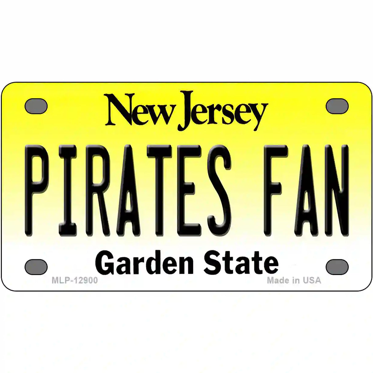 Pirates Fan Novelty Metal License Plate 4" x 2.2" (MLP)