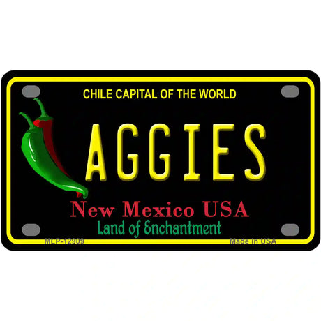 Aggies Novelty Metal License Plate 4" x 2.2" (MLP)