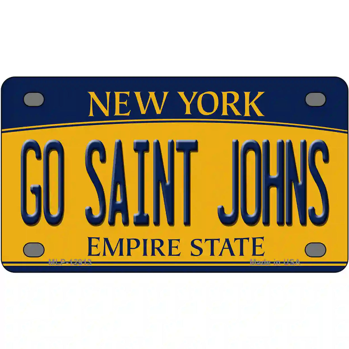 Go Saint Johns Novelty Metal License Plate 4" x 2.2" (MLP)