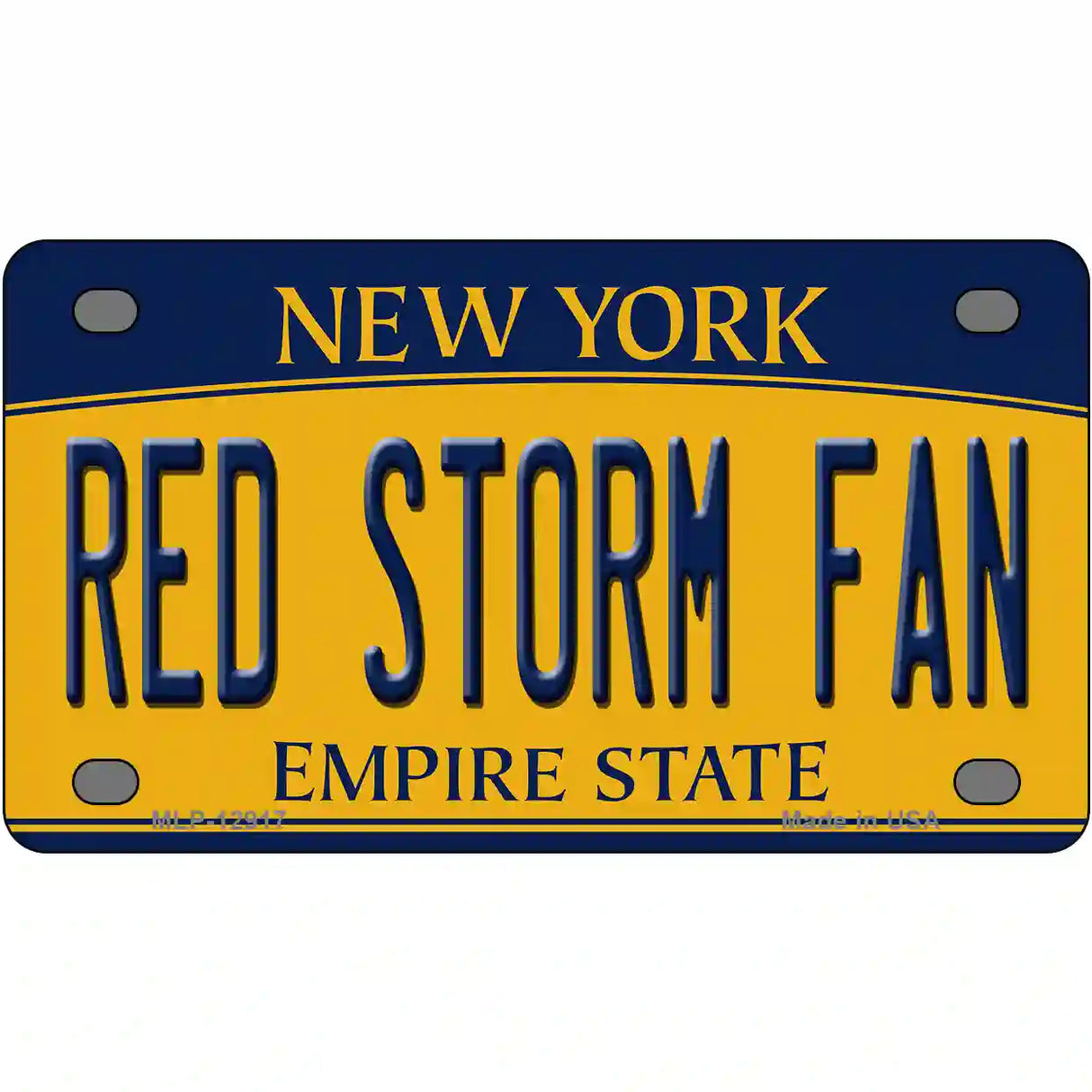 Red Storm Fan Novelty Metal License Plate 4" x 2.2" (MLP)