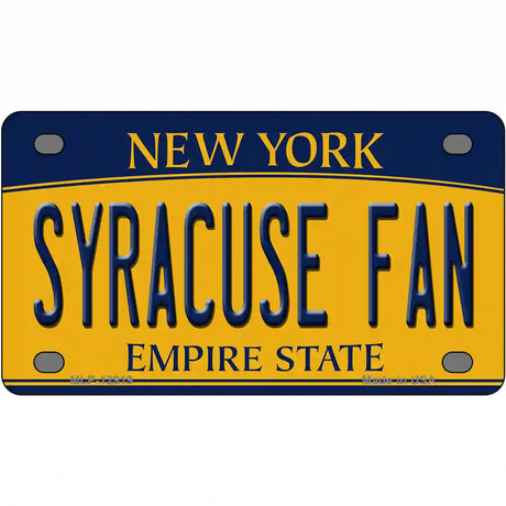 Syracuse Fan Novelty Metal License Plate 4" x 2.2" (MLP)