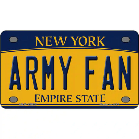 Army Fan Novelty Metal License Plate 4" x 2.2" (MLP)