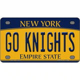 Go Black Knights Novelty Metal License Plate 4" x 2.2" (MLP)