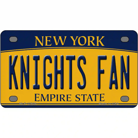 Black Knights Fan Novelty Metal License Plate 4" x 2.2" (MLP)