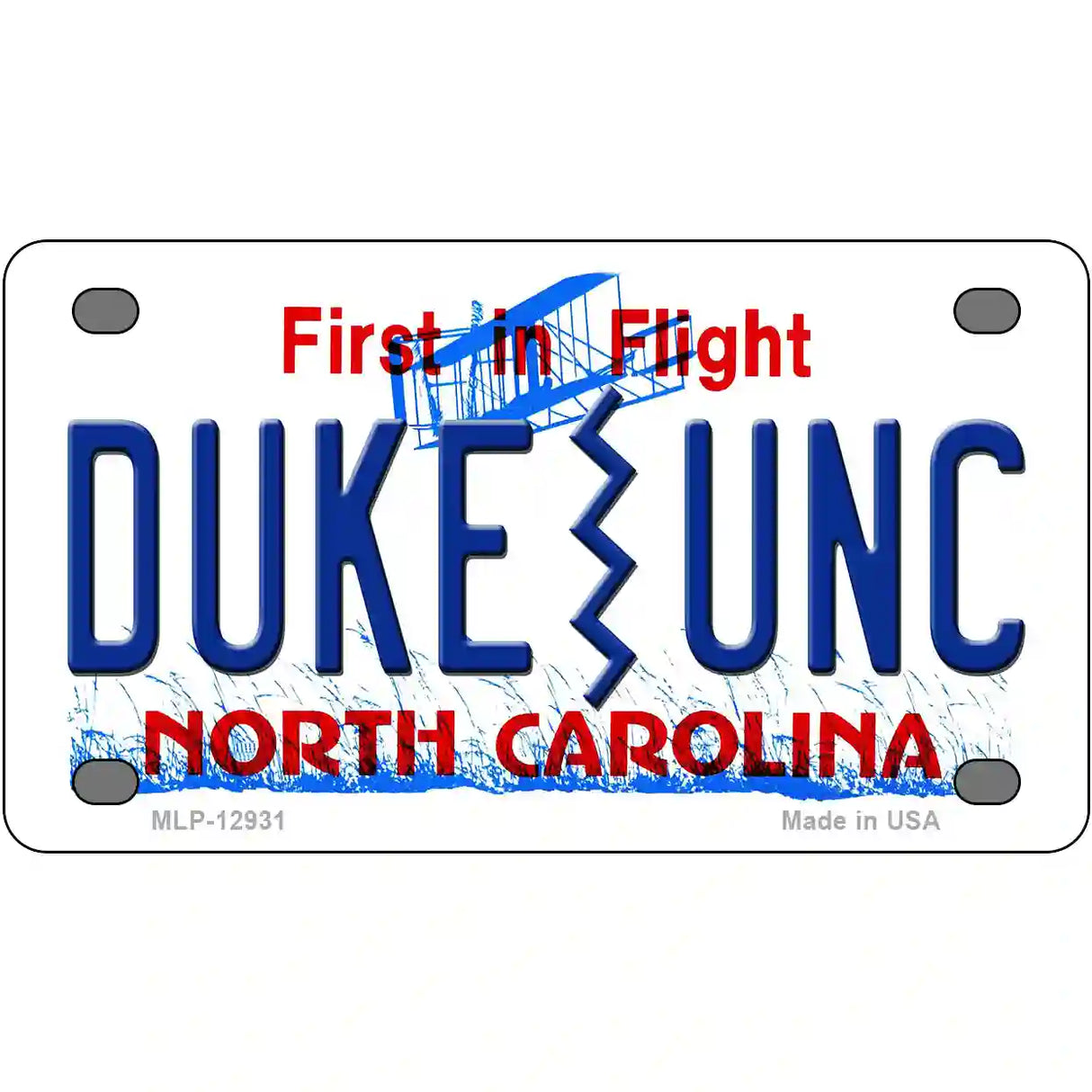 Duke | UNC Novelty Metal License Plate 4" x 2.2" (MLP)