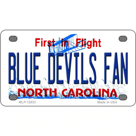 Blue Devils Fan Novelty Metal License Plate 4" x 2.2" (MLP)