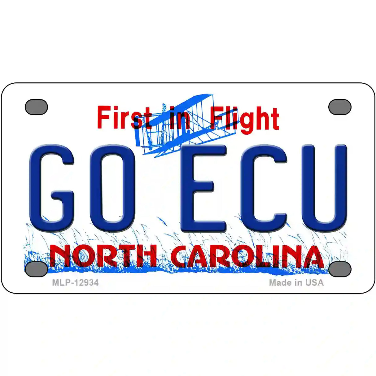 Go East Carolina Univ Novelty Metal License Plate 4" x 2.2" (MLP)