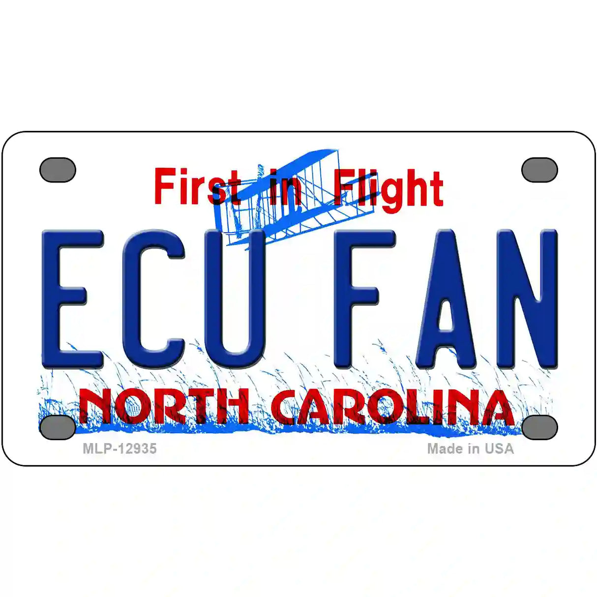 East Carolina Univ Fan Novelty Metal License Plate 4" x 2.2" (MLP)