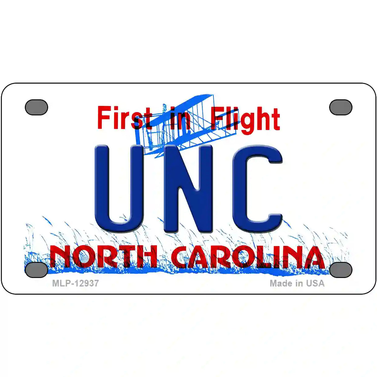 Univ North Carolina Novelty Metal License Plate 4" x 2.2" (MLP)